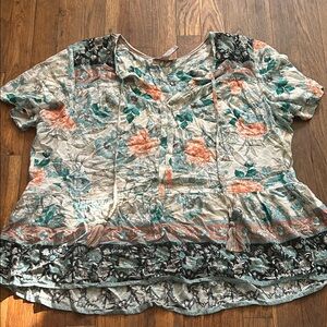 Elegant Floral Women's Blouse
